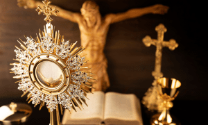 What happens in Eucharistic adoration when we come before Jesus in the Blessed Sacrament?