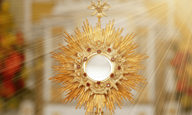 what is adoration prayer Catechists foster Eucharistic adoration for kids as they learn to pray mental prayer with sacred hearts club adoration for kids