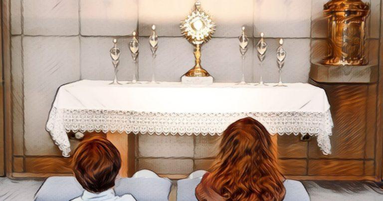 We offer weekly Eucharistic meditation prayers for kids.